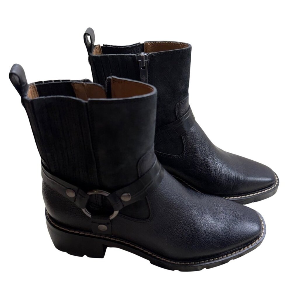 Donald Pliner Vachetta Leather Boots‎ – Black – Size 7.5